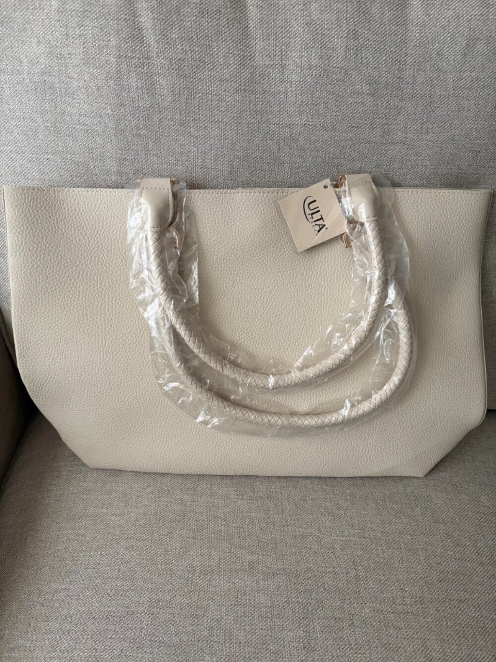 Cream Tote Bag NWT